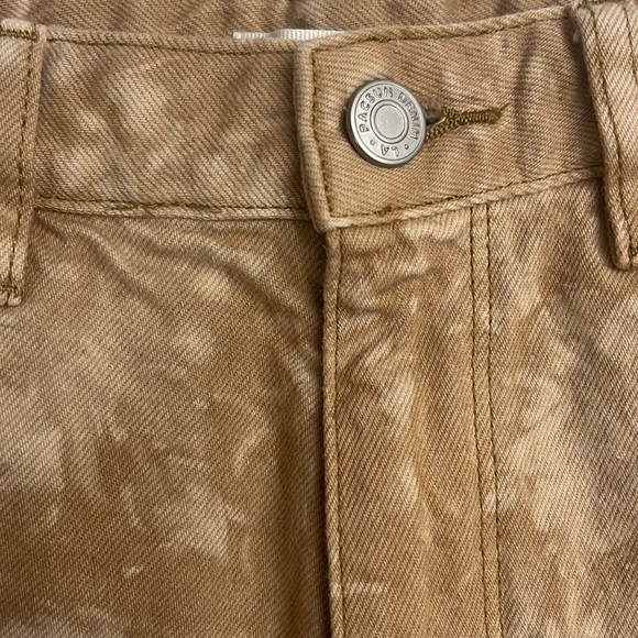 PACSUN WOMENS BROWN TIE DYE HIGH RISE FESTIVAL SHORTS - Picture 3 of 12